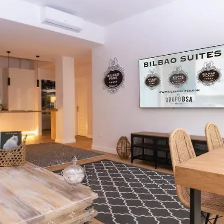 Henao Park De Suites, En Pleno Centro Con Garaje Directo Більбао